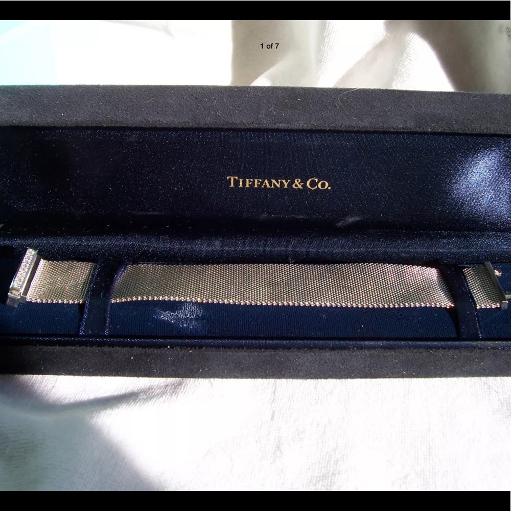 Tiffany & Co. Somerset Silver Diamond Bracelet